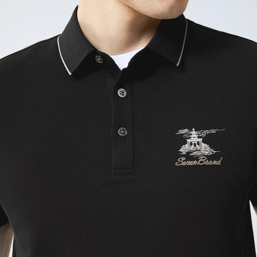 【调温科技】柒牌短袖Polo衫男夏季薄款时尚青年休闲百搭翻领T恤128T71260 商品图2