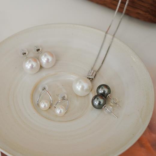 【秒杀25单】阮仕珍珠	莹润系列S925银 淡水珍珠链牌 12-13mm 正圆 微瑕 极强光 商品图7