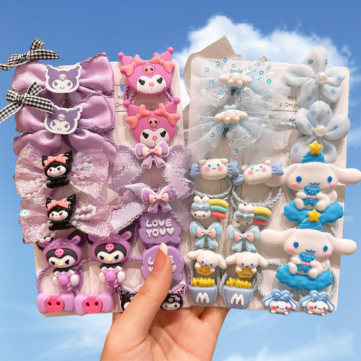 【39.9任选2款！】库洛米儿童皮筋 女童不伤发弹性好橡皮筋 宝宝头绳小女孩扎头发发圈-QQ 商品图2