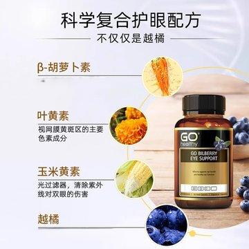 【保税】新西兰 高之源（Go Healthy）越橘精华叶黄素护眼胶囊 30粒 商品图2