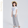 笛莎千与2025夏季新款女童时尚休闲短袖长裤两件套套装 商品缩略图1