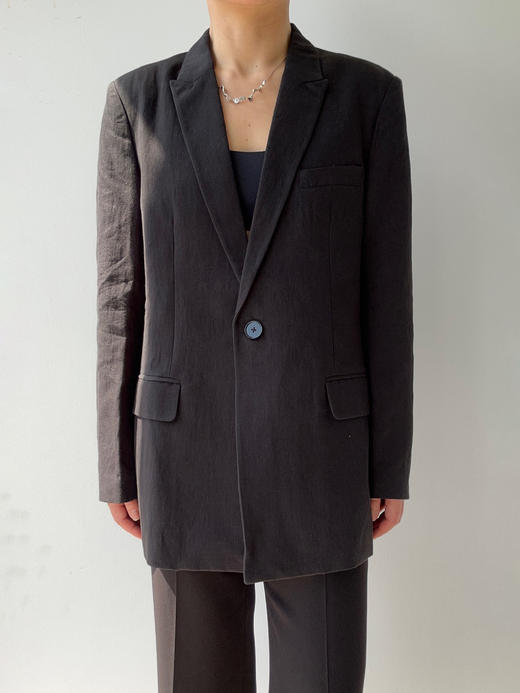 DONSEE10｜DS10SS2533-A 黑色廓型简约西装 商品图7