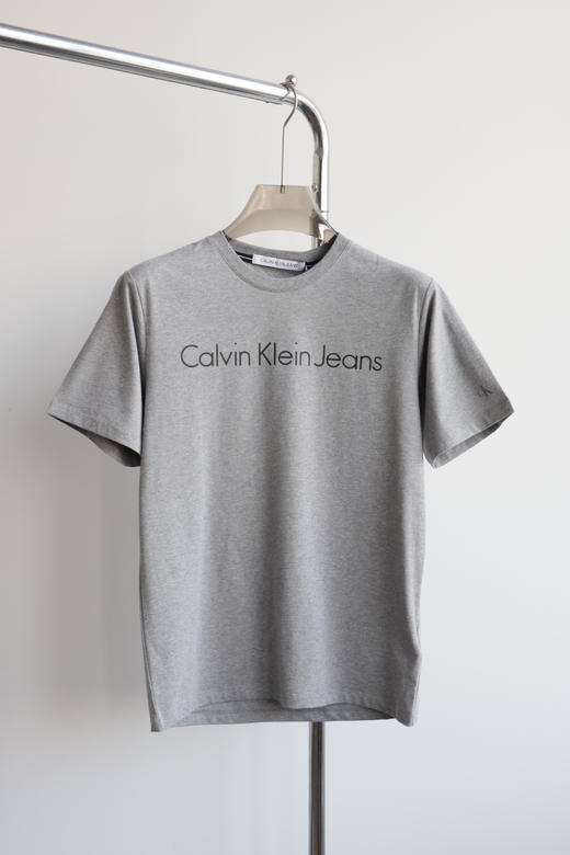 西K元单 弹力pima棉 小字母圆领短袖T恤  TX407 商品图6