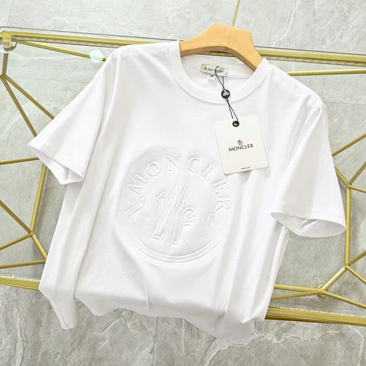 蒙口2025春夏新款经典凹凸印短袖T恤 商品图0