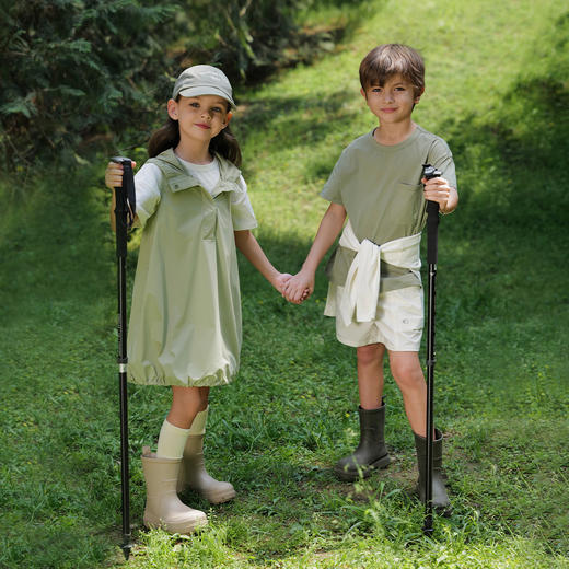 【超轻速干】马克珍妮女童工装户外连帽无袖连衣裙夏装新款250008 商品图2