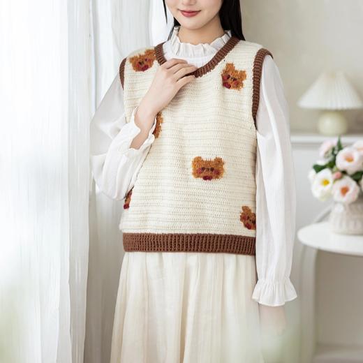 苏苏姐家软萌亲子马甲手工diy编织钩针毛线团自制亲子材料包 商品图4