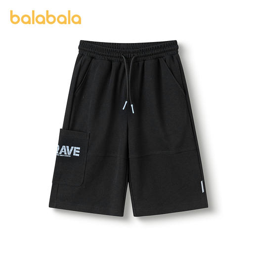 巴拉巴拉童装儿童短裤男童2025款夏季华夫格中裤时尚 商品图4