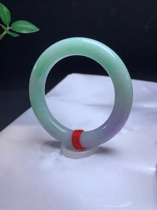 612484，55.6 春彩圆条 ，一大截甜绿色，一截带紫底色， 清新秀气 商品图1