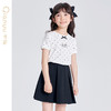笛莎千与2025夏季新款女童时尚波点印花短袖T恤 商品缩略图0