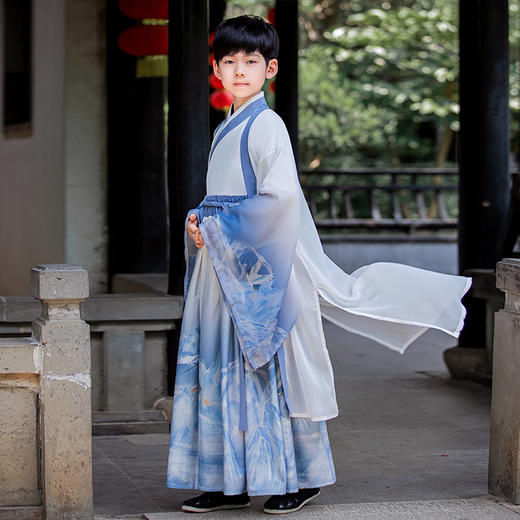 苏城纪童装汉服男童-山涧行蓝 商品图3