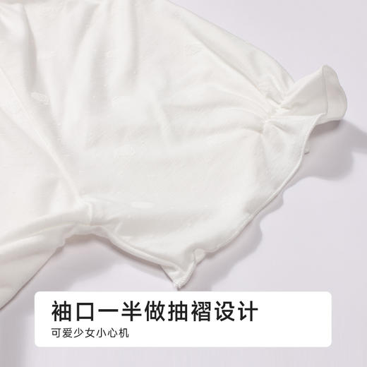 都市丽人生活家居女士正价棉质短袖套装薄针织提花短袖类LHH2J2 商品图5