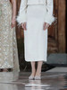 盛唐牡丹| 珍珠白丝毛新中式半裙 商品缩略图0