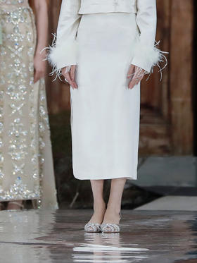 盛唐牡丹| 珍珠白丝毛新中式半裙