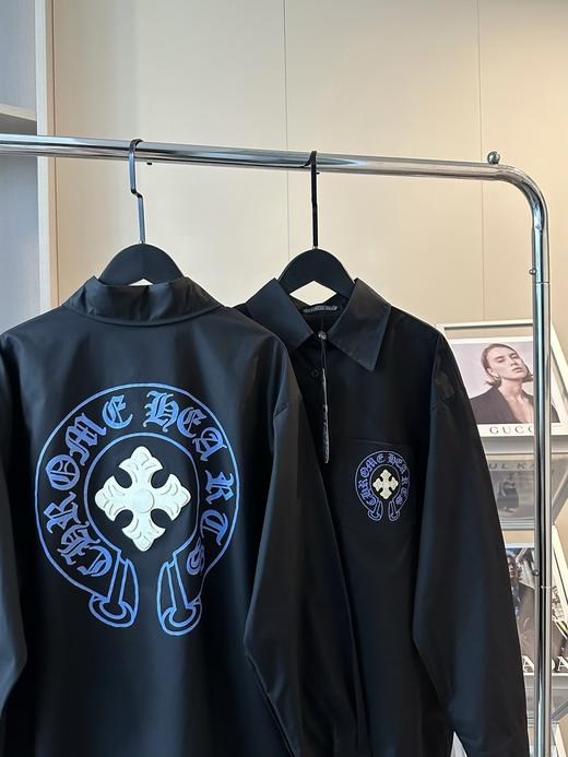 克罗心新款发泡图案logo口袋衬衫外套 商品图3