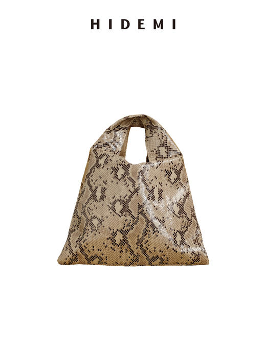 HIDEMI tender系列进口羊皮极简设计感软体皮肤包 蛇纹/蛇纹黄灰三拼/蓝白双拼/红灰黑三拼/蛇纹黄双拼 商品图10