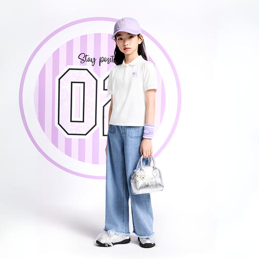 【实体店同款】女童翻领针织衫夏季新款安奈儿童装AG521652 商品图3