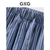 GXG男士细条纹棉质家居服高级感春秋北欧风睡裤单短裤 商品缩略图2