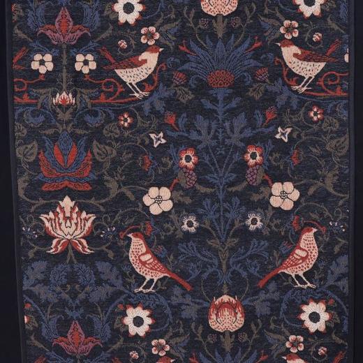 T2828夏季高级感新款国风小鸟花卉刺绣圆领短袖T恤宽松情侣复古上衣 商品图3