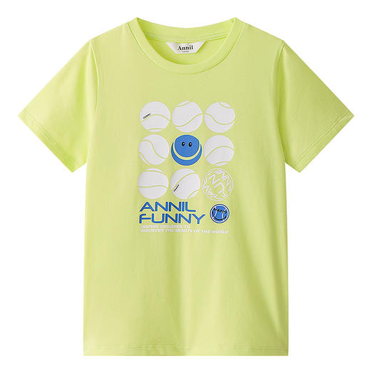 男女童圆领短袖针织衫夏季新款安奈儿童装EM521197 商品图5