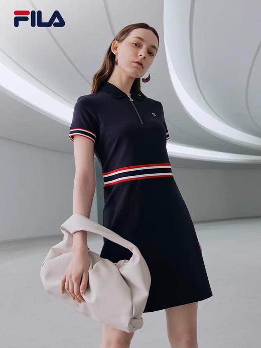 F乐 女款莫代尔棉珠地短袖POLO裙连衣裙礼盒装 Z-15108 商品图1