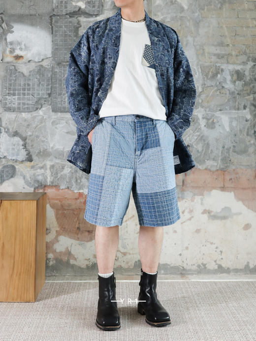 FDMTL | Sashiko拼布短裤7年水洗 商品图1