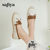 预售|Safiya/索菲娅2025春时尚蝴蝶结轻便休闲编织渔夫鞋 SFD1111066 商品缩略图5