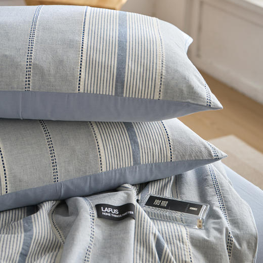 【色织水洗棉全棉夏凉被】2025新款原创侘寂系列全棉夏被-夏被四件套 商品图6