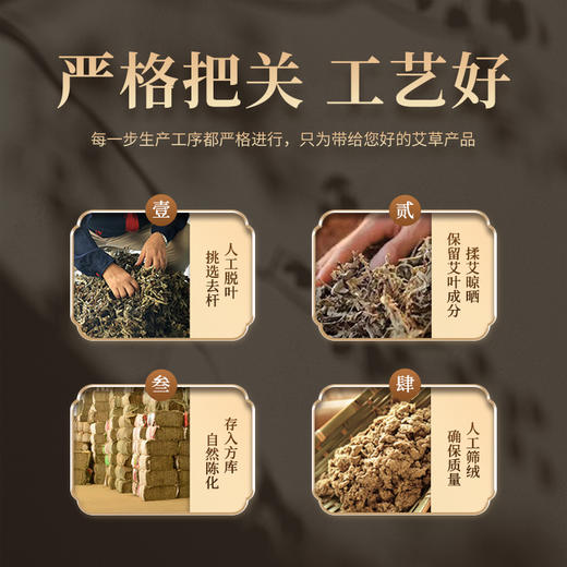 陈年金艾条陈艾艾绒灸艾草条艾柱盒装纯绒悬灸陈年艾条 商品图2