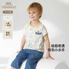 英氏儿童T恤夏季短袖透气男童棉麻T恤上衣2025新款YRTCJ2R015A 商品缩略图0