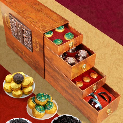 龙腾盛世四大茗茶礼盒 商品图0