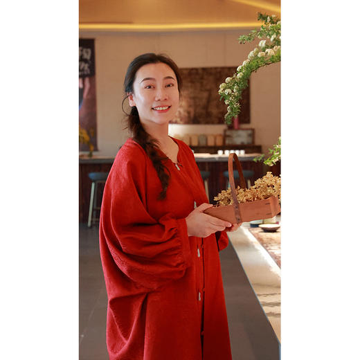 【2026东衣作】吊带裙（25718121水华朱-奢定款） 商品图1