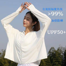 韩舟2025新款冰钛防晒衣，速干凉爽，腋下排汗透气处理 加宽帽檐+透气面罩全面防护UPF50+，有效阻隔紫外线