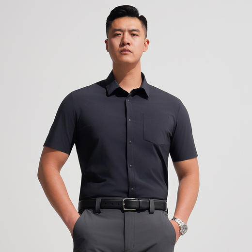 二代龙牙暗冰速干短袖衬衫 商品图3