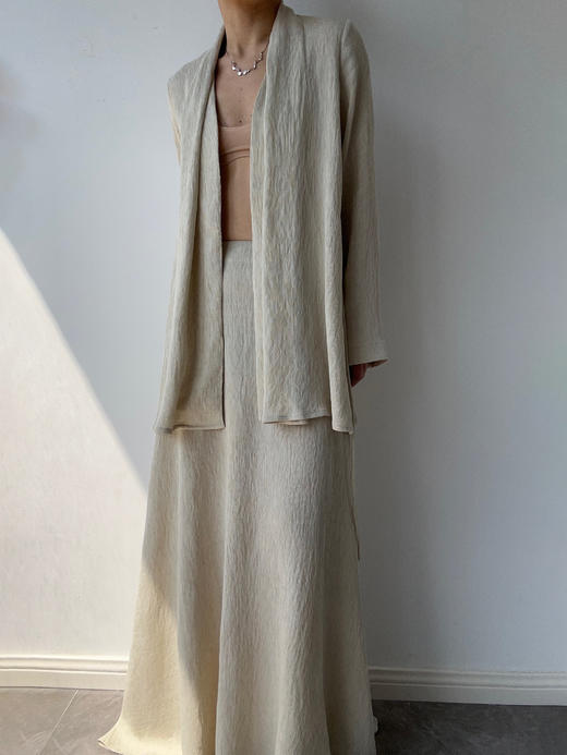 DONSEE10｜DS10SS2522-D 米黄自然肌理半裙 商品图7