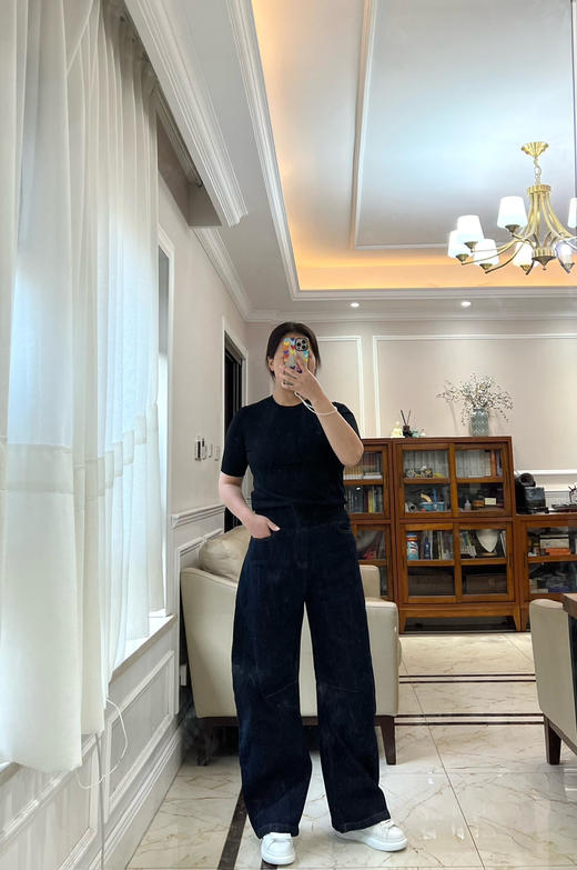 319-7 巨巨巨显瘦 小禾专属钻石羊毛 200S超细羊毛 正肩合身 极简针织中袖 商品图8