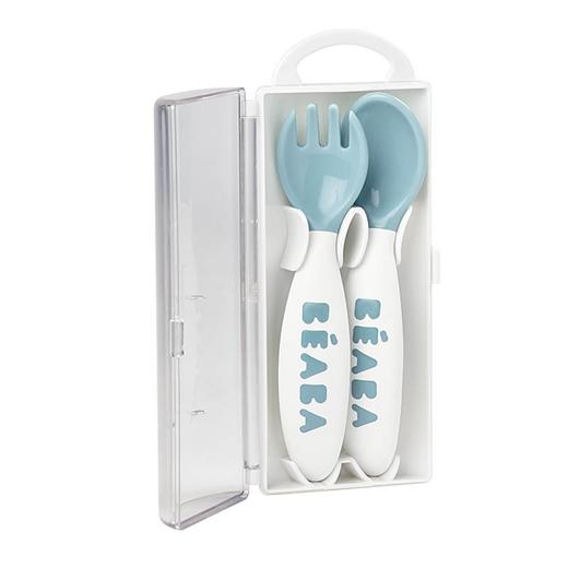法国BEABA叉勺套装勺子叉子 宝宝餐勺 儿童餐具训练便携叉勺 913398YXCSJ00005A01001 商品图0