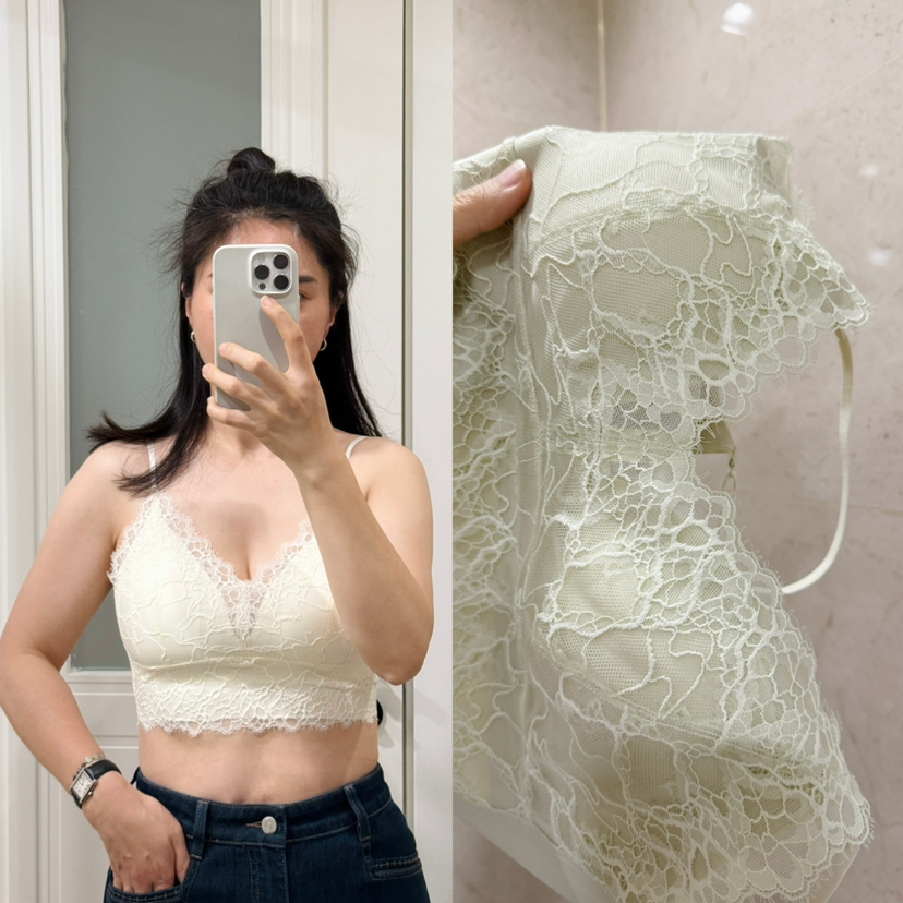 法式蕾丝--春夏美背吊带文胸 好穿！