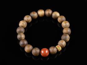 XY0147沉香南红925银手串