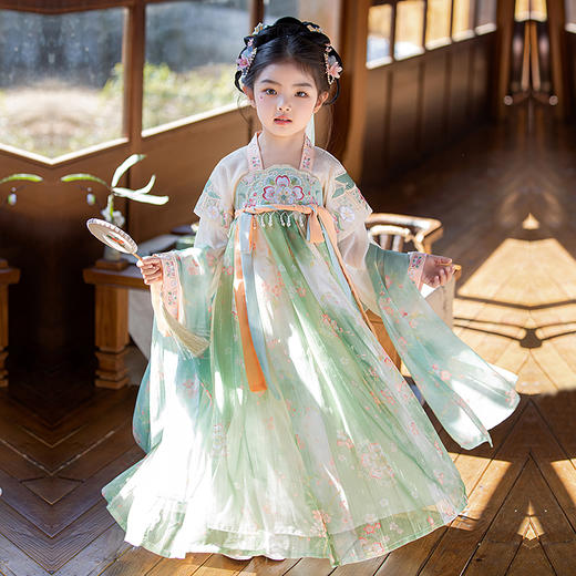 苏城纪童装汉服襦裙-樱花 商品图5