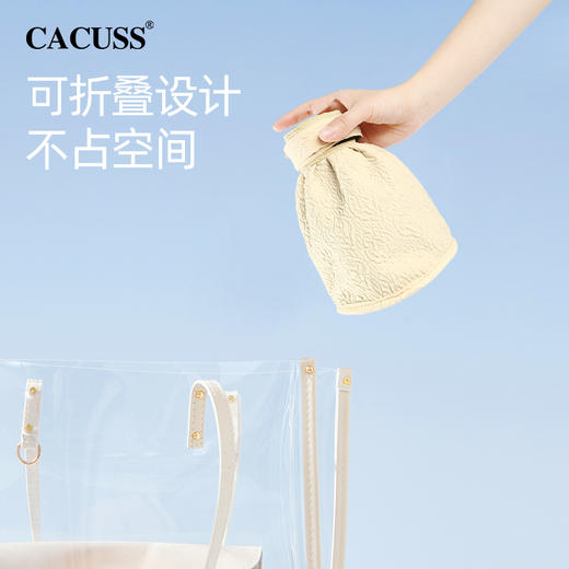 【云优选】CACUSS防晒黑胶全遮光空顶防晒帽 大帽檐UPF50+大头围遮阳帽 可卷易收纳 商品图4