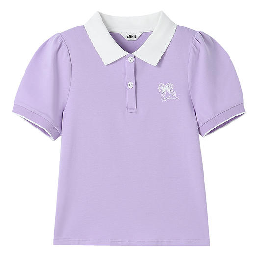 【实体店同款】女童翻领针织衫夏季新款安奈儿童装AG521652 商品图6