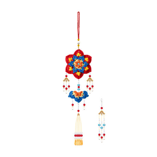 苏苏姐家馥锦香囊挂饰手工DIY手编钩针毛线团挂件自制材料包 商品图5