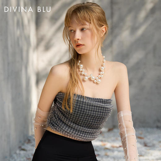 DIVINABLU东京系列迪唯纳网纱抹胸90 商品图2