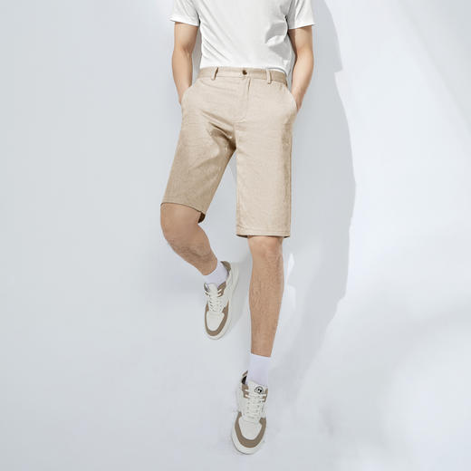 【度假系列】柒牌短裤男2025夏季新款度假休闲时尚潮流青年直筒裤128H73090 商品图1