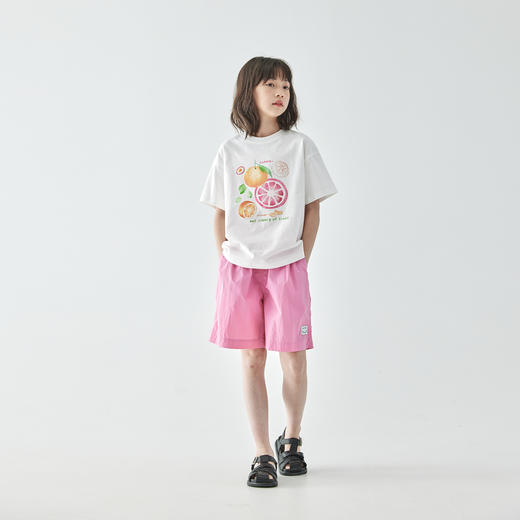 棵初2025年新款童装夏日缤纷水果印花短袖T恤中大童凉感抗菌上衣 商品图1
