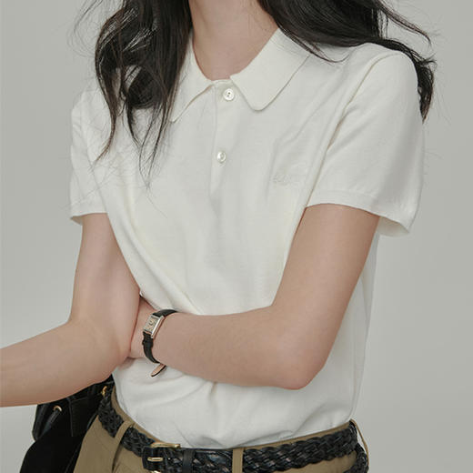馥迦 刺绣Polo短袖T恤衫 商品图5