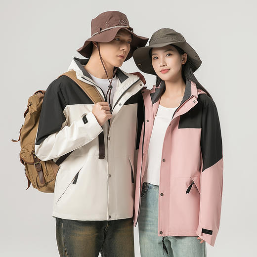 BINLE户外情侣款冲锋衣防风防水 商品图1