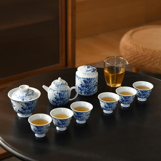 成艺青花瓷喜上眉梢套组10件套【不支持补差，非质量问题不退不换】S 商品图0