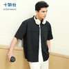 十如仕暗袋休闲男士百搭夏季简约男式丝光衬衫短袖-CS22 商品缩略图2
