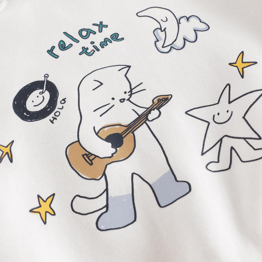 马克珍妮男童涂鸦撞色卫衣儿童宽松上衣2025年宝宝春装新款250032 商品图4